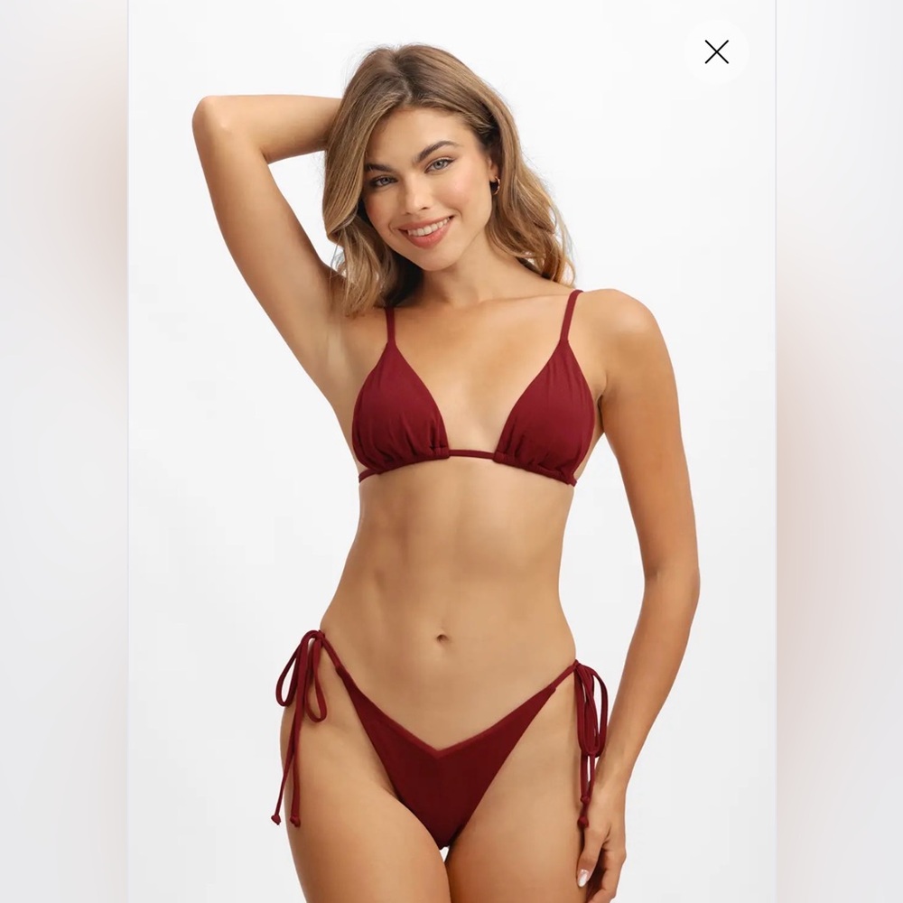 Blackbough red string bikini